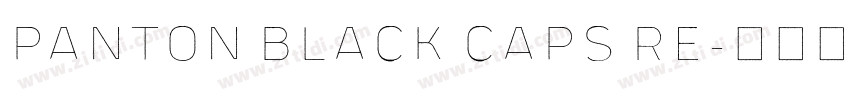panton black caps re字体转换